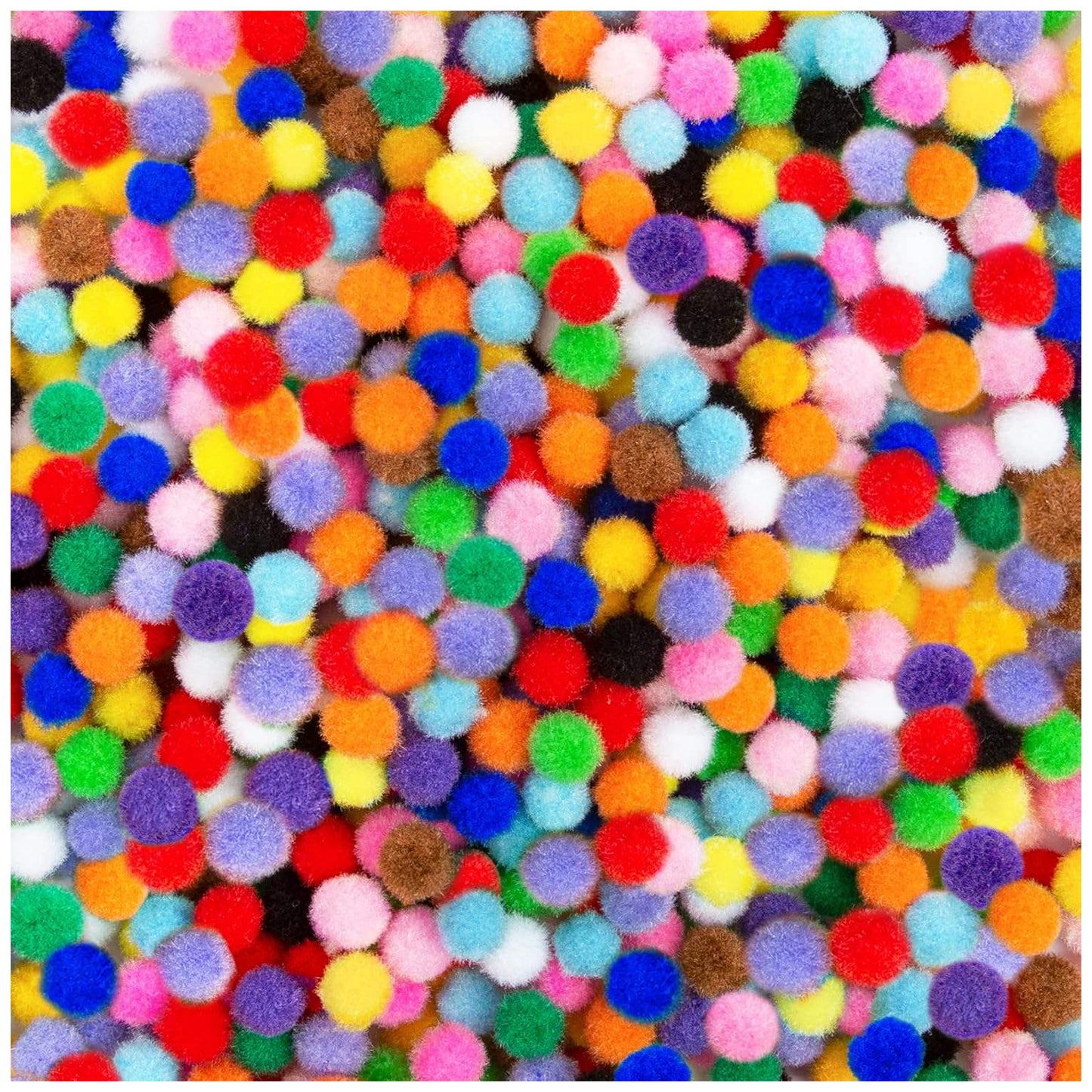 Colorful Craft Pom Poms for DIY Art Projects Decorations Classroom Activities and Handmade Crafts, Pack of 200