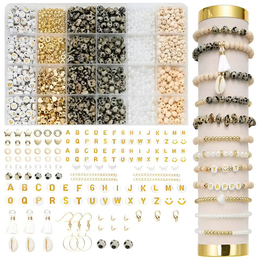 Natural Stone Beads Jewelry Making Kit Irregular Gemstone Supplies for DIY Bracelets Necklaces Earrings Adults