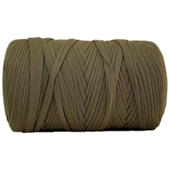Polyester T-Shirt Yarn Thick Crochet Fabric Ribbon for Knitting Bags, Rugs, and Crafts, 400 Grams/14.11oz, 142.17 yards