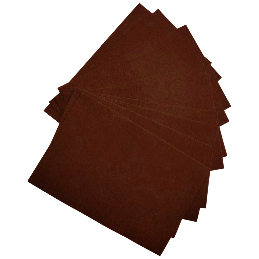 Felt Sheets 8x12 Inch 1mm Thick for DIY Crafts, Sewing, and Patchwork, Pack of 10