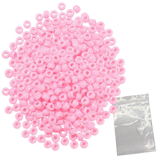Plastic Pony Beads for Bracelets, Hair Braids, Jewelry Making and DIY Craft Projects