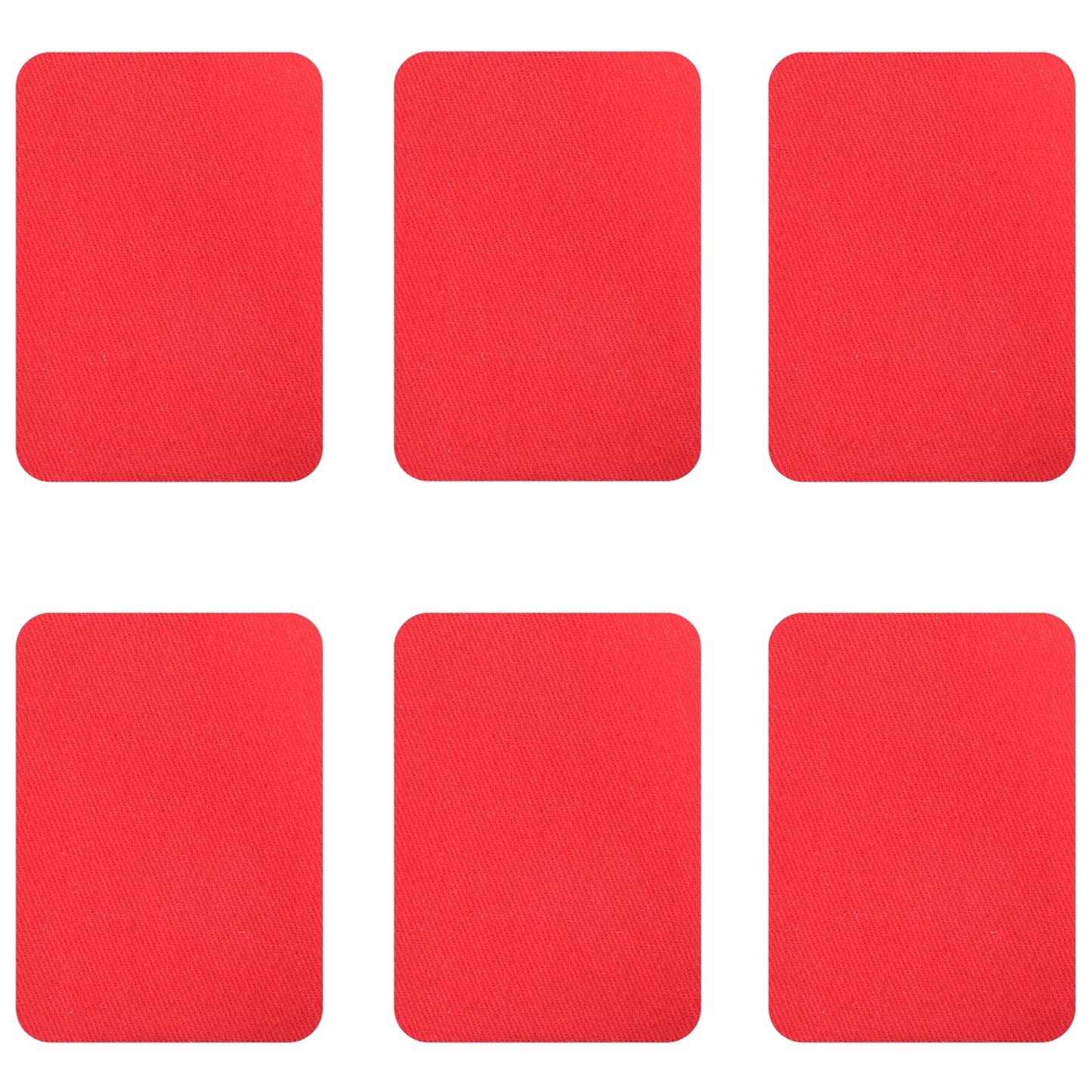 Cotton Iron-On Fabric Repair Patches for Clothing Inside and Outside Strong Adhesive, Pack of 6