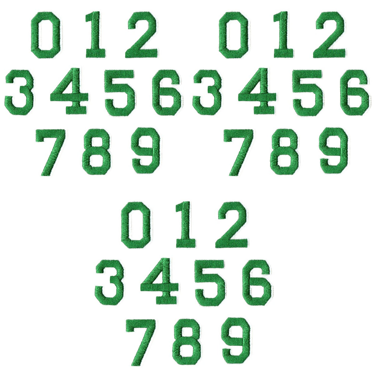 Iron-On Alphabet and Number Embroidered Patches for Clothing, Hats, Jeans, DIY Crafts and Sewing Repairs