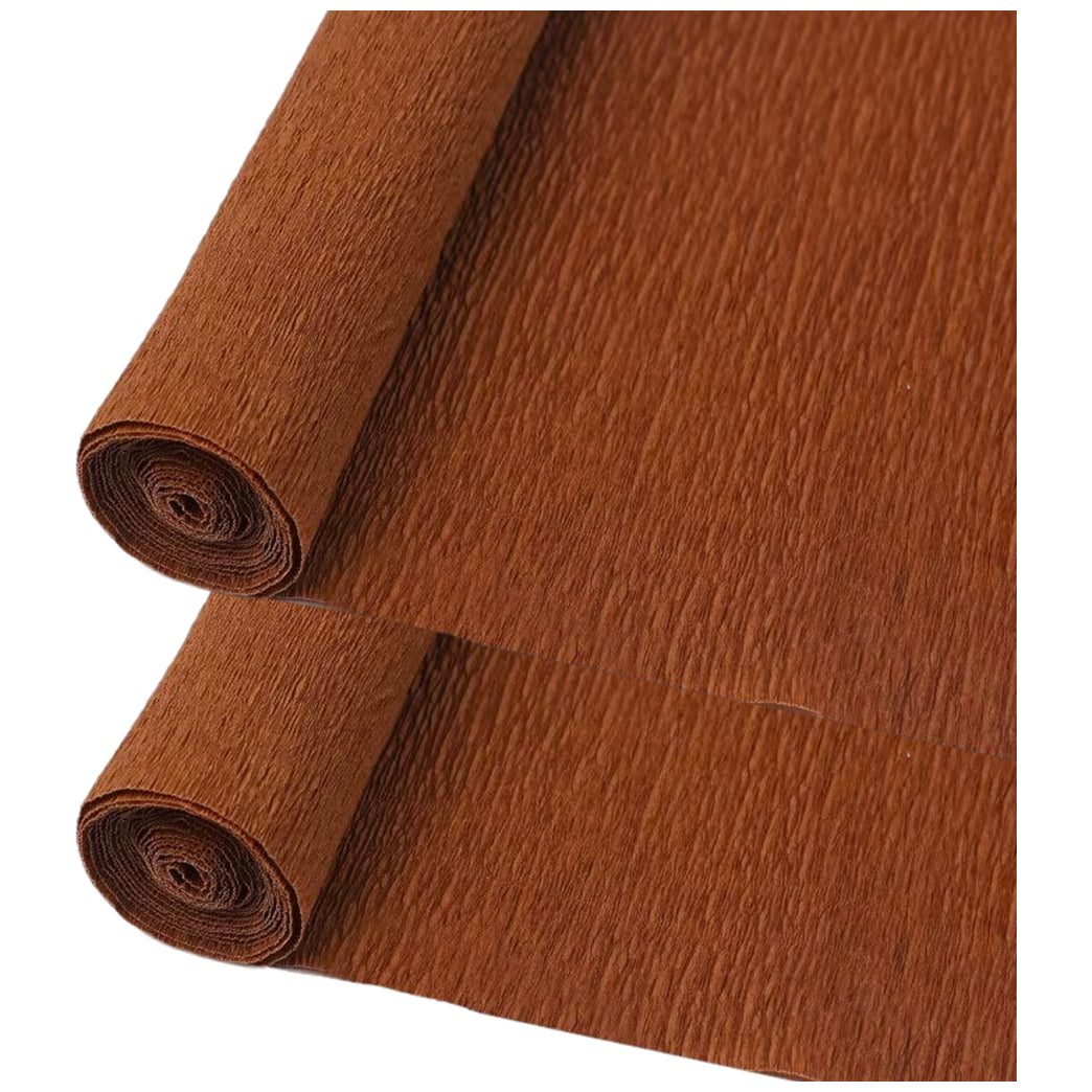 Crepe Paper Roll 19.6 Inch Wide 8ft Long for Flower Making Party and Craft Decor, Pack of 2