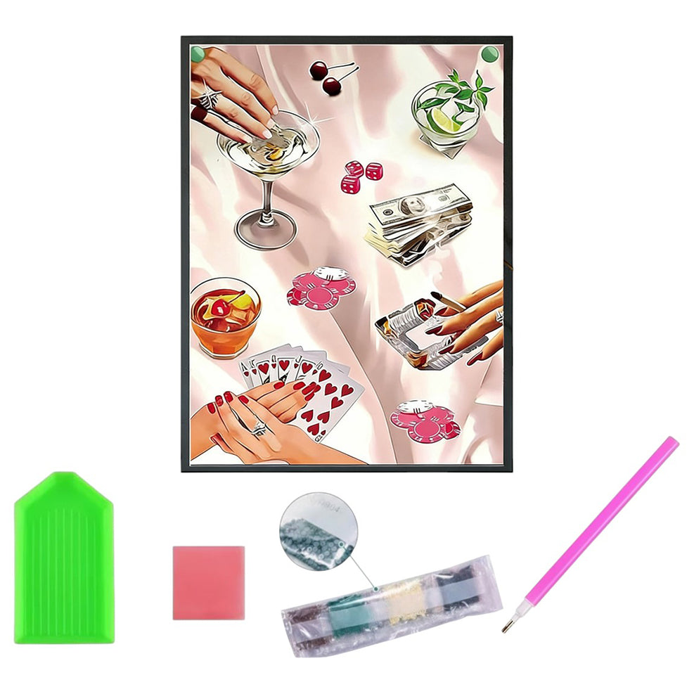 5D Full Drill Diamond Painting Kit 30x40cm HD Canvas with Tools for DIY Wall Decor Gift Crafts