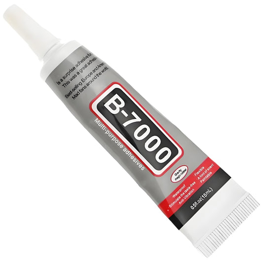B-7000 Clear Jewelry Glue High Viscosity Adhesive for Rhinestones, Fabric, Phone Repair, and Crafts