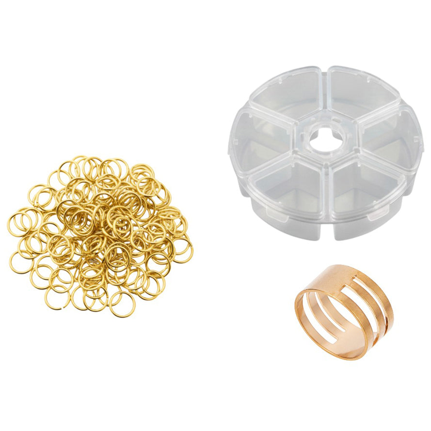 Stainless Steel 18 Gauge Jump Rings Open Connector Rings for Jewelry Making, Chainmail, Keychains and DIY Crafts