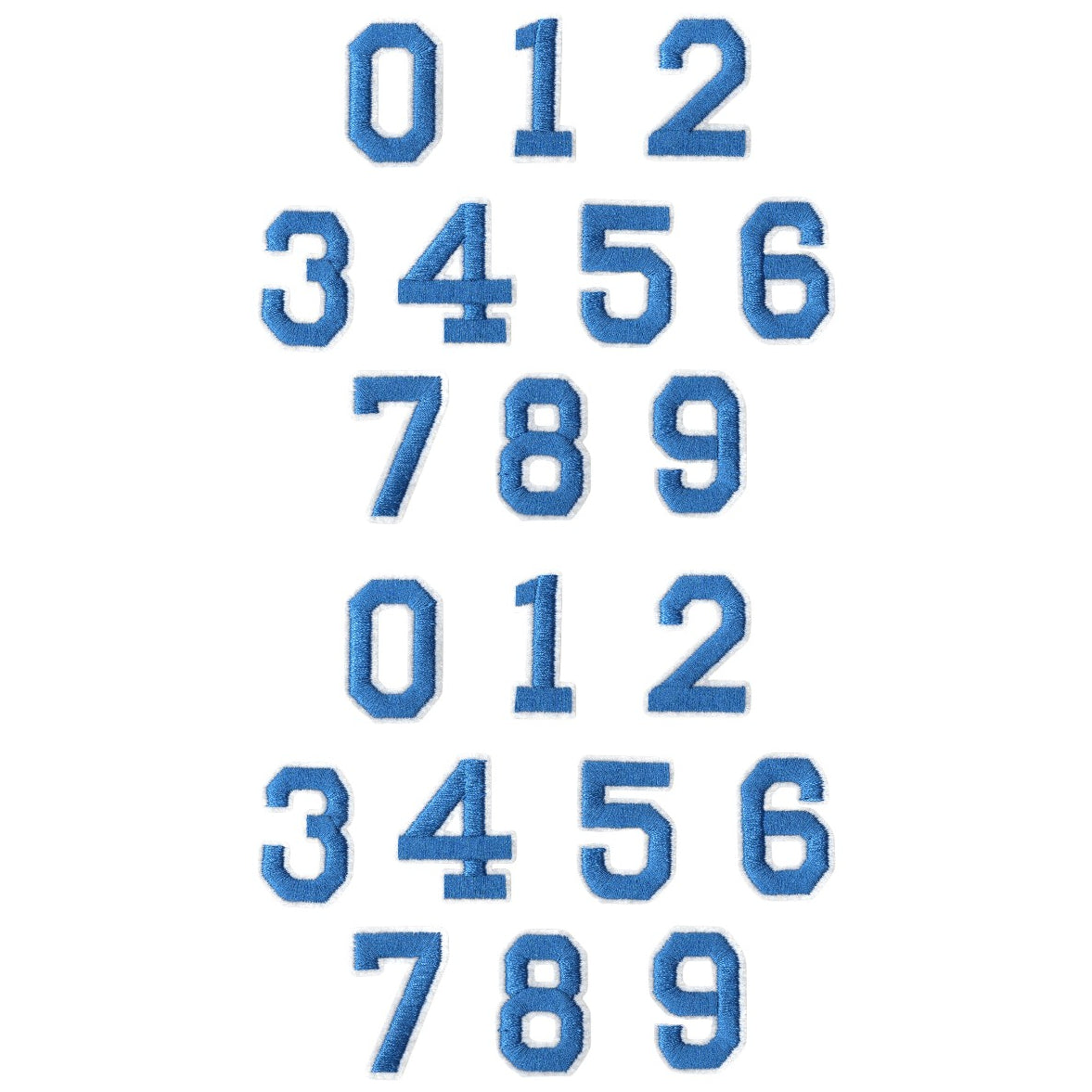 Iron-On Alphabet and Number Embroidered Patches for Clothing, Hats, Jeans, DIY Crafts and Sewing Repairs