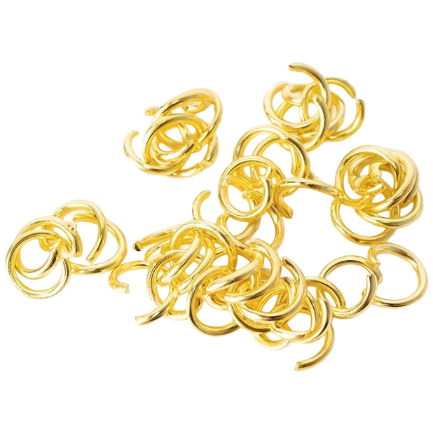 Open Jump Rings Iron for Jewelry Making Keychains Necklace Repair and DIY Crafts, Pack of 600