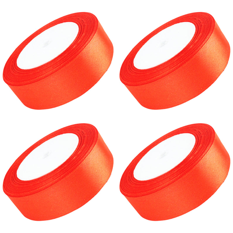 Satin Ribbon 4 Rolls 40 Yards for Gift Wrapping Crafts Weddings and Decorations
