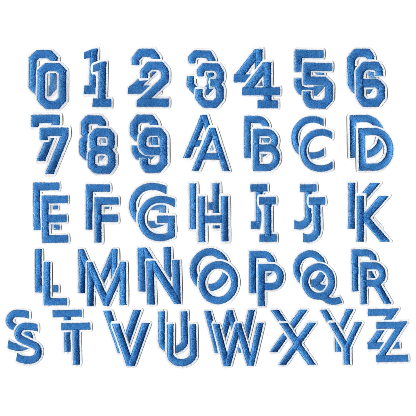 Iron On Alphabet Letter Patches A to Z Embroidered Applique for Clothes Hats Jeans