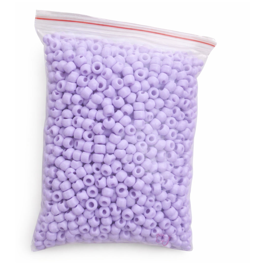 6x9mm Acrylic Pony Beads with 4mm Hole for Bracelets Jewelry Making and DIY Crafts, Pack of 1000