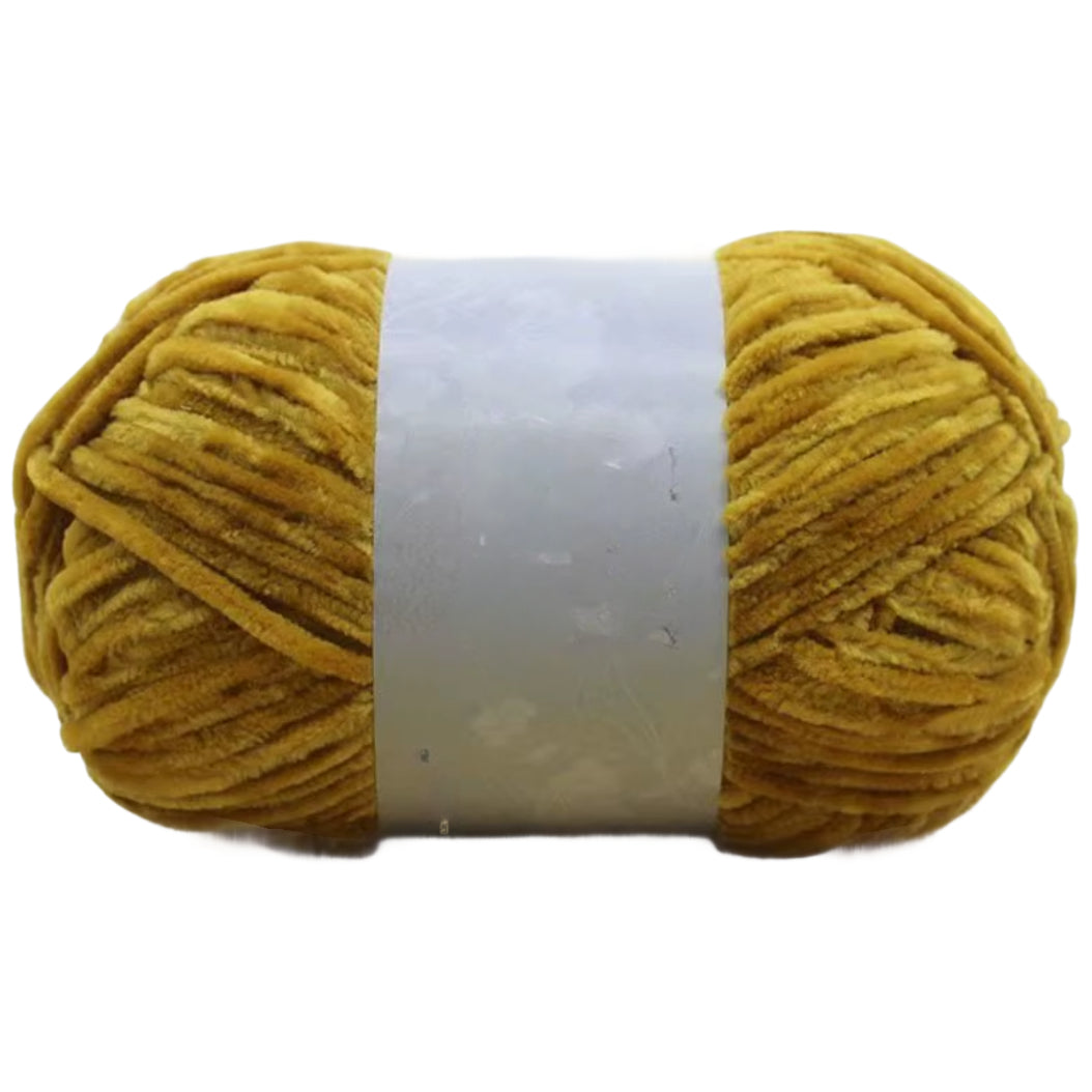 Chenille Yarn, Soft Worsted Weight Velvet Yarn, 100g/3.53oz 175 yards