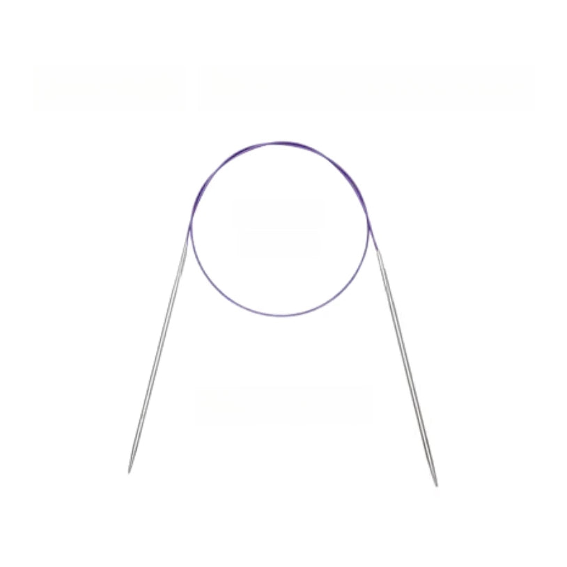 Stainless Steel Circular Knitting Crochet Needles, 80cm for Durable and Precise Stitching