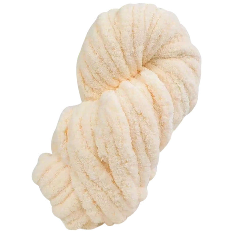 Super Chunky Chenille Yarn Soft Thick Fluffy Polyester for Arm Knitting Blankets and Home Decor, 20mm Thick 250 Grams/8.82oz 27.34 yards