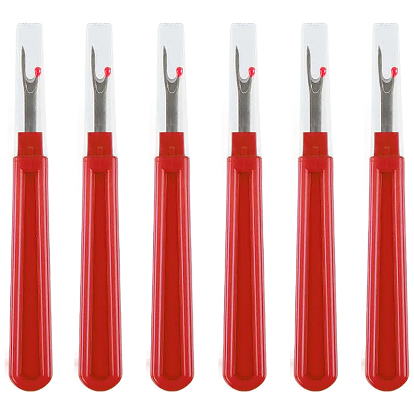Ergonomic Seam Rippers for Sewing, Embroidery, and Thread Removal, Pack of 6