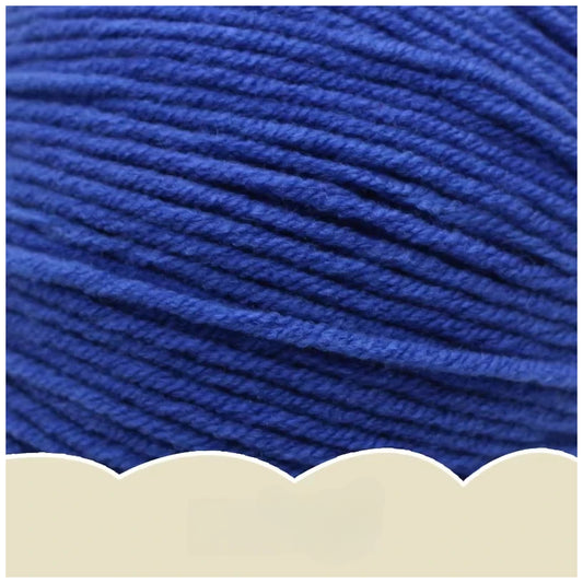 Royal Blue Super Soft 4-Ply 50g/1.76oz, 180yds Cotton Acrylic Blend Yarn, Sport Weight for Sweaters, Dolls, and Baby Crochet