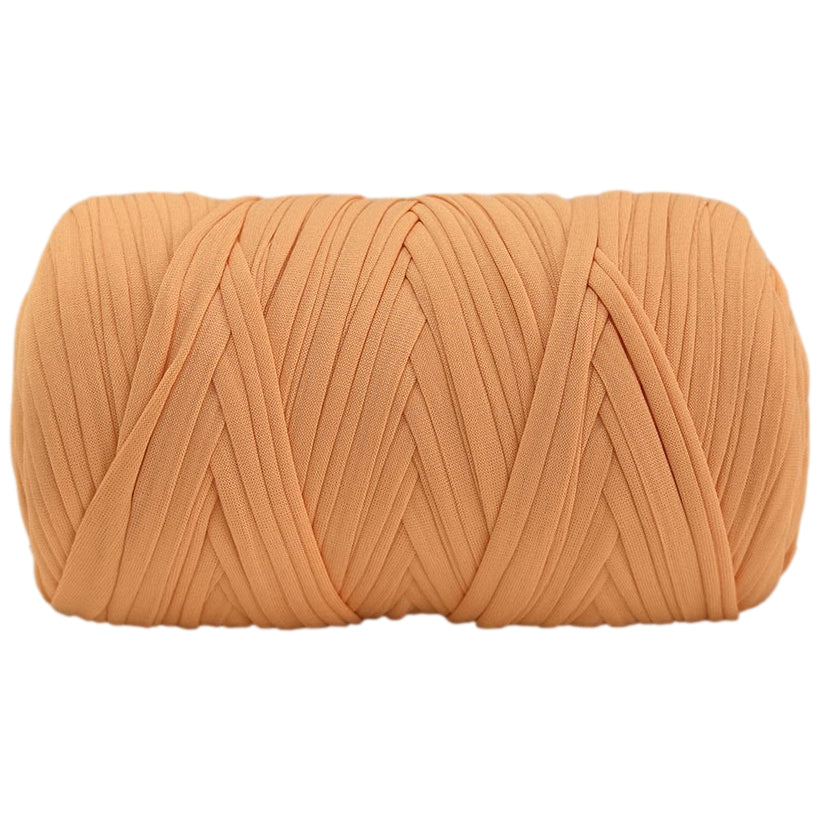 Polyester T-Shirt Yarn Thick Crochet Fabric Ribbon for Knitting Bags, Rugs, and Crafts, 400 Grams/14.11oz, 142.17 yards