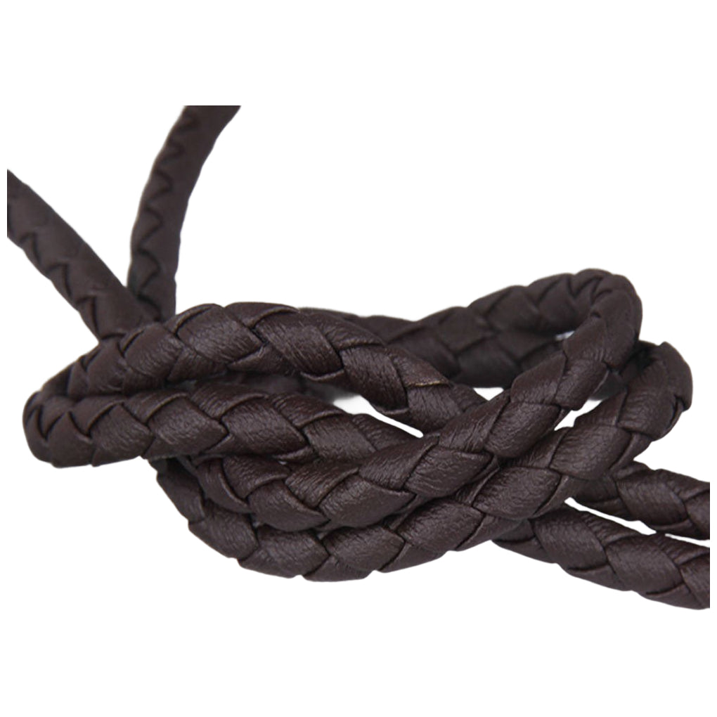 3mm x 10m Braided PU Leather Cord for Keychains, Jewelry Making, Bracelets, and Craft Projects