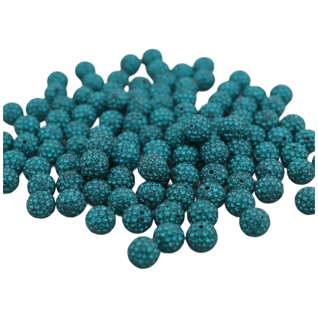 Sparkle Rhinestone Clay Beads Round Disco Spacer Beads for Jewelry Making, Bracelets, Earrings and DIY Craft Projects