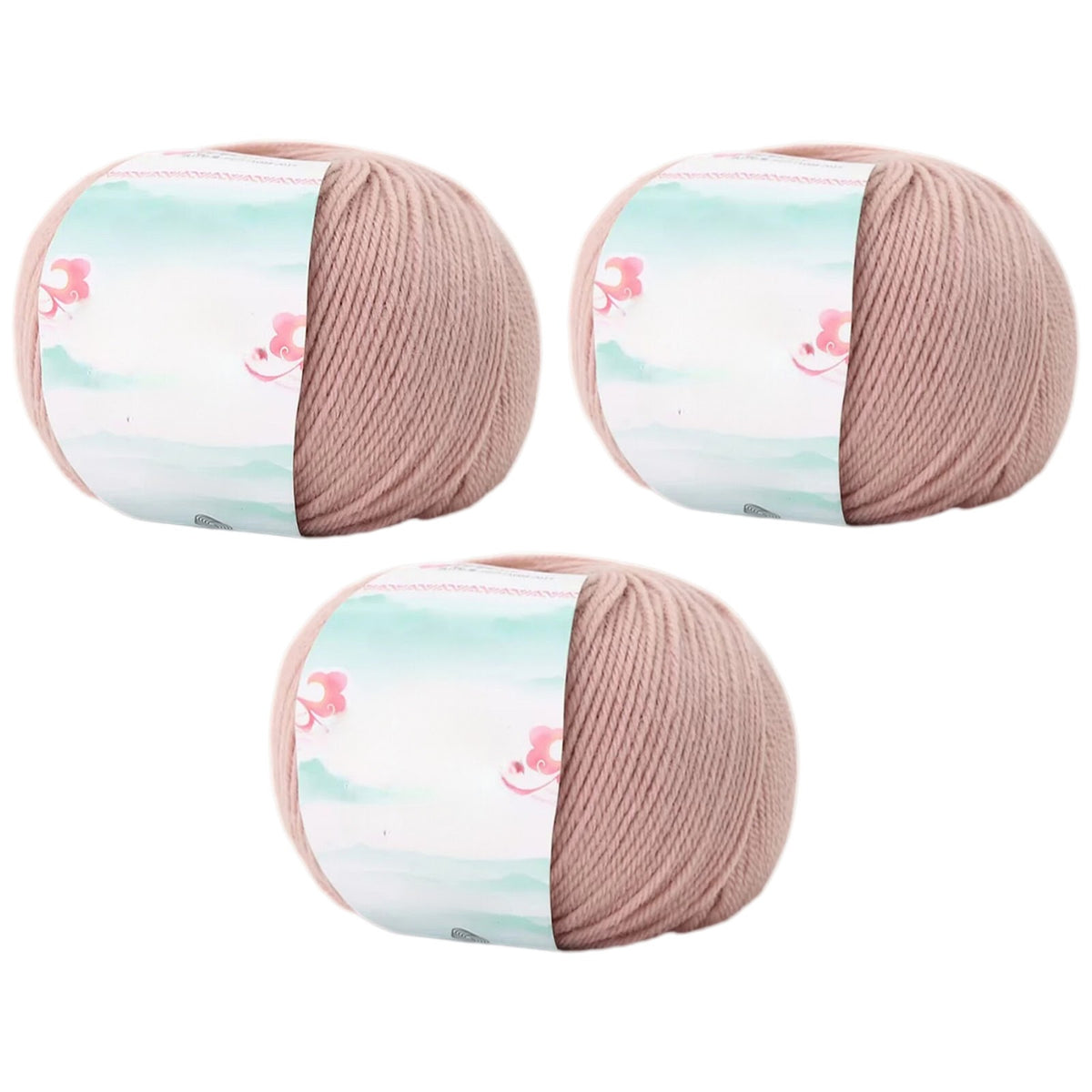 Superwash Wool Yarn, 50grams per Roll DK Weight for Knitting, Crocheting, and Soft Craft Projects, 150 Grams/5.29oz 327 yards, Pack of 3