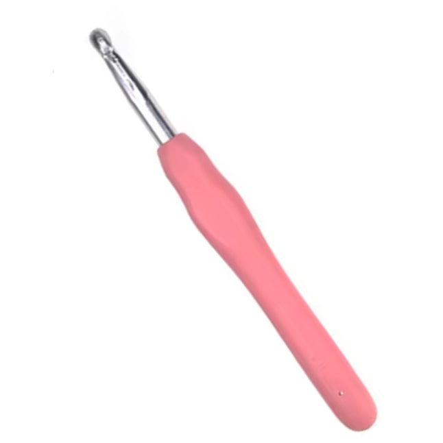 TPR Soft Handle Crochet Hooks – Ergonomic Grip with Smooth Aluminum Hook for Comfortable Crocheting