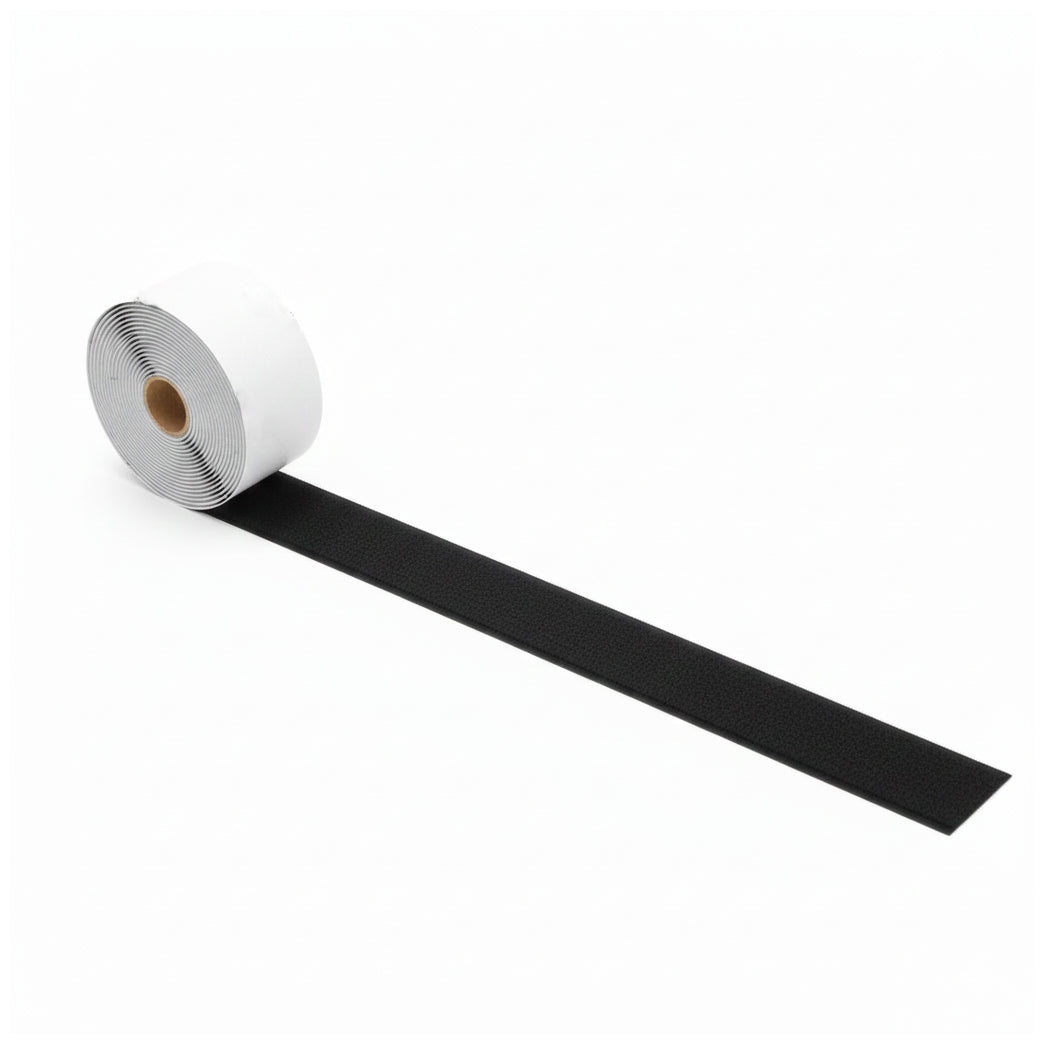 Heavy Duty Black Hook and Loop Adhesive Tape Strips 13.12 Feet Strong Interlocking Fastener Roll