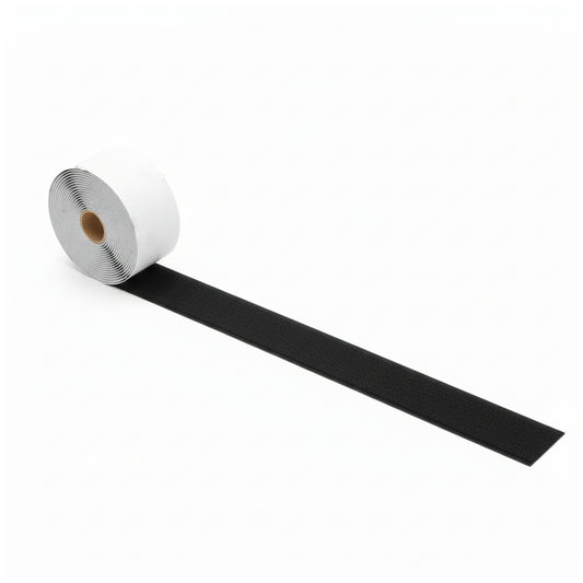 Heavy Duty Black Hook and Loop Adhesive Tape Strips 13.12 Feet Strong Interlocking Fastener Roll