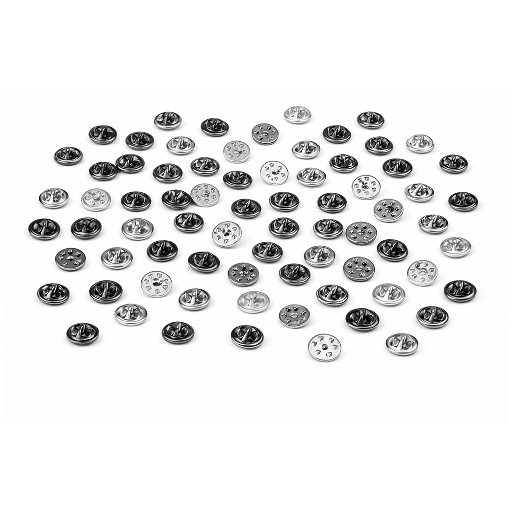 Brass Butterfly Clutch Pin Backs Replacement for Lapel Pins Badges and Tie Tacks, Pack of 50