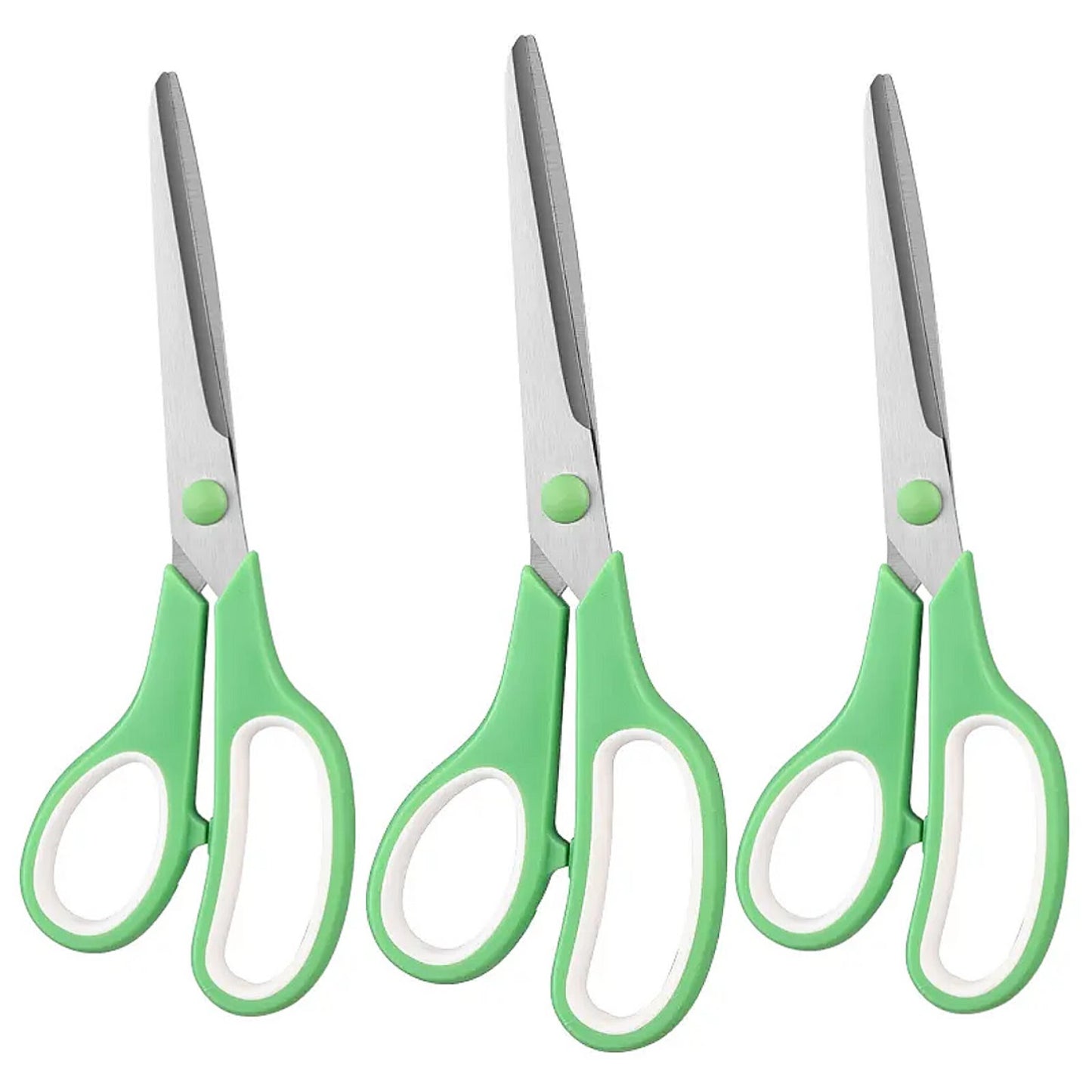 8 Inch Dual Color Stainless Steel Scissors All Purpose for Office School and Sewing Crafts
