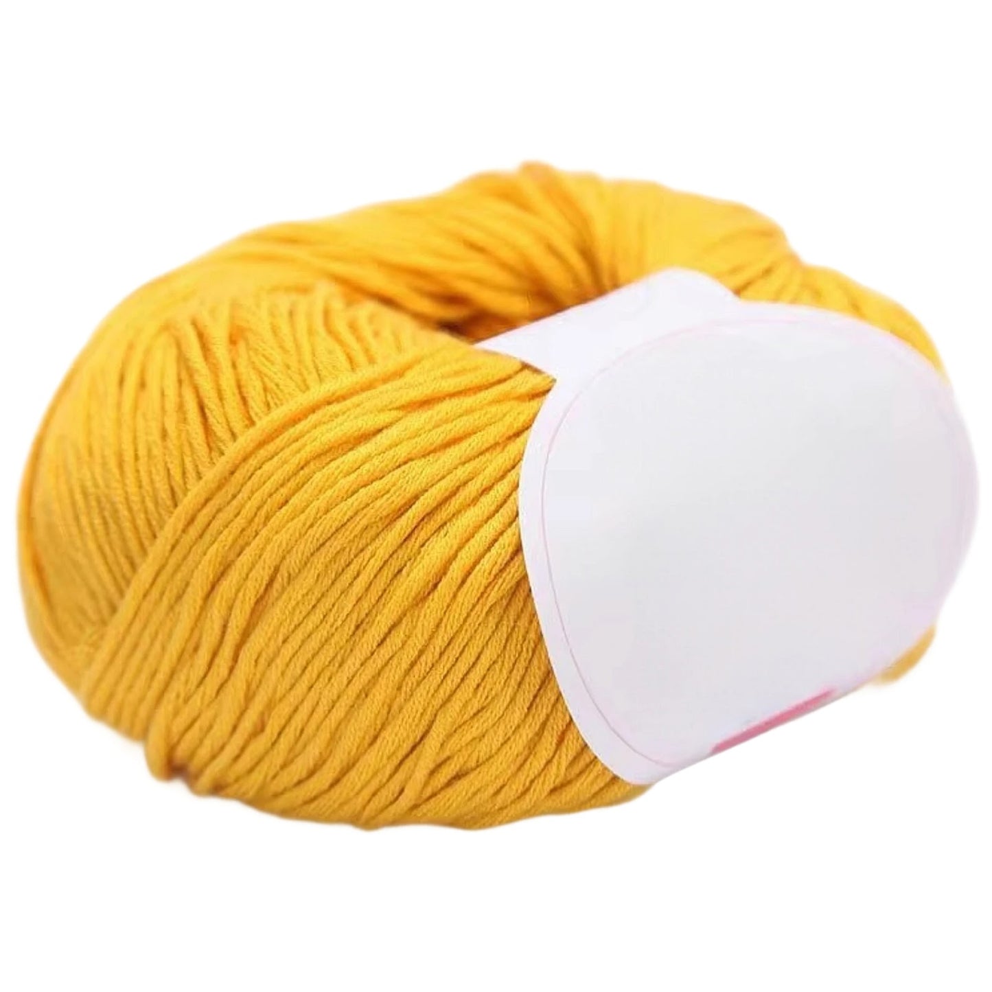 Pure Cotton Yarn 10 Strand Medium 3.5mm for Baby Crochet and Children Craft Projects, 50 Grams/1.76oz 153.11 Yards