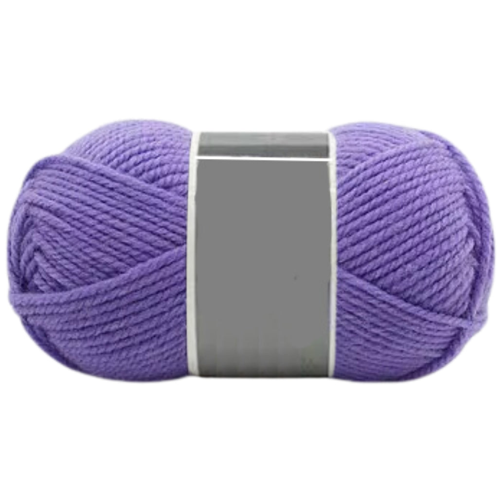 Bulky Merino Wool and Acrylic Blended Knitting Yarn for Craft Projects, 100 Grams/3.53oz 120 Yards