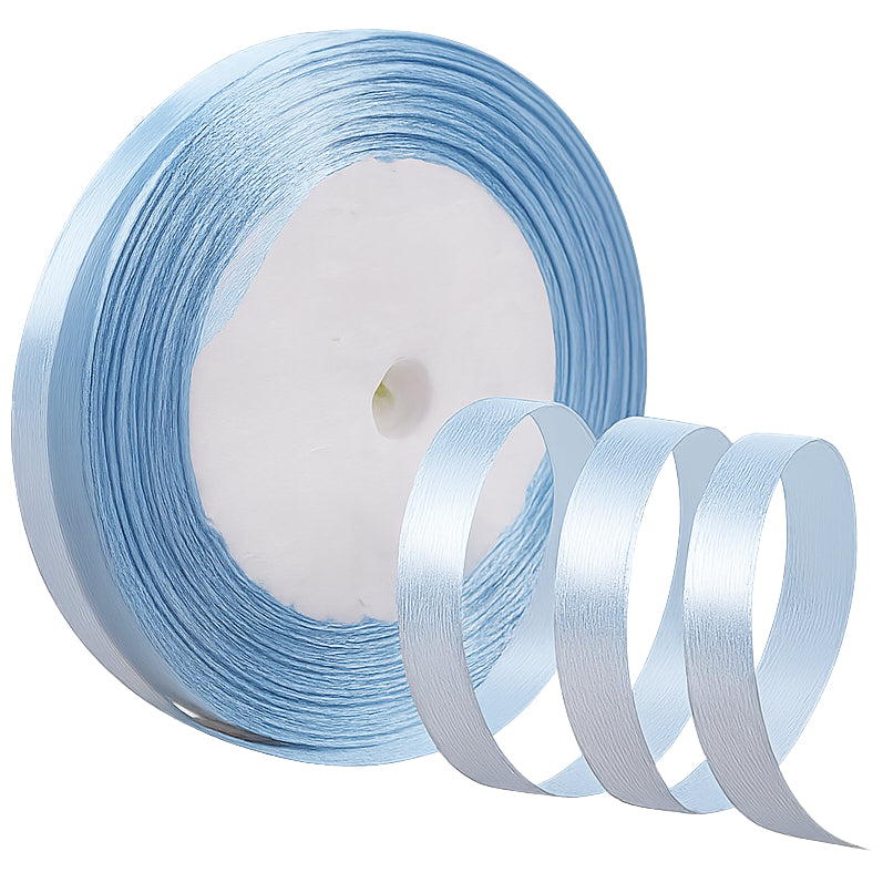 Satin Ribbon 3/8 Inch Wide Single Face Polyester Roll 23 Yards for Crafts and Decoration