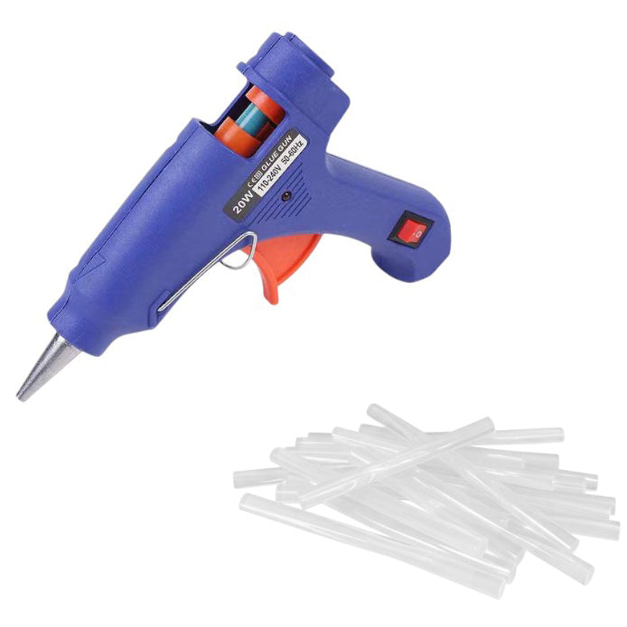 Mini Hot Glue Gun with Precision Nozzle and Easy Squeeze Trigger for Crafts, Repairs and DIY Projects