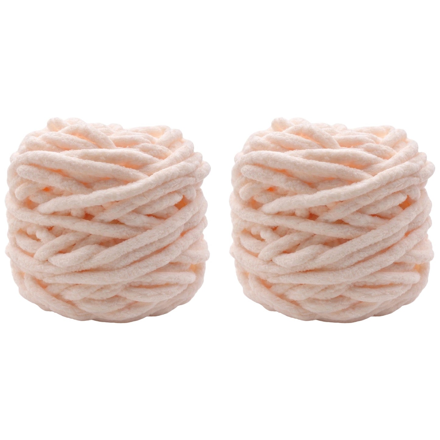 Soft Chenille Yarn for Crocheting Knitting Plush Crafts Blankets Scarves Hats and DIY Projects 100 Grams/3.52oz 54.68 yards, Pack of 2