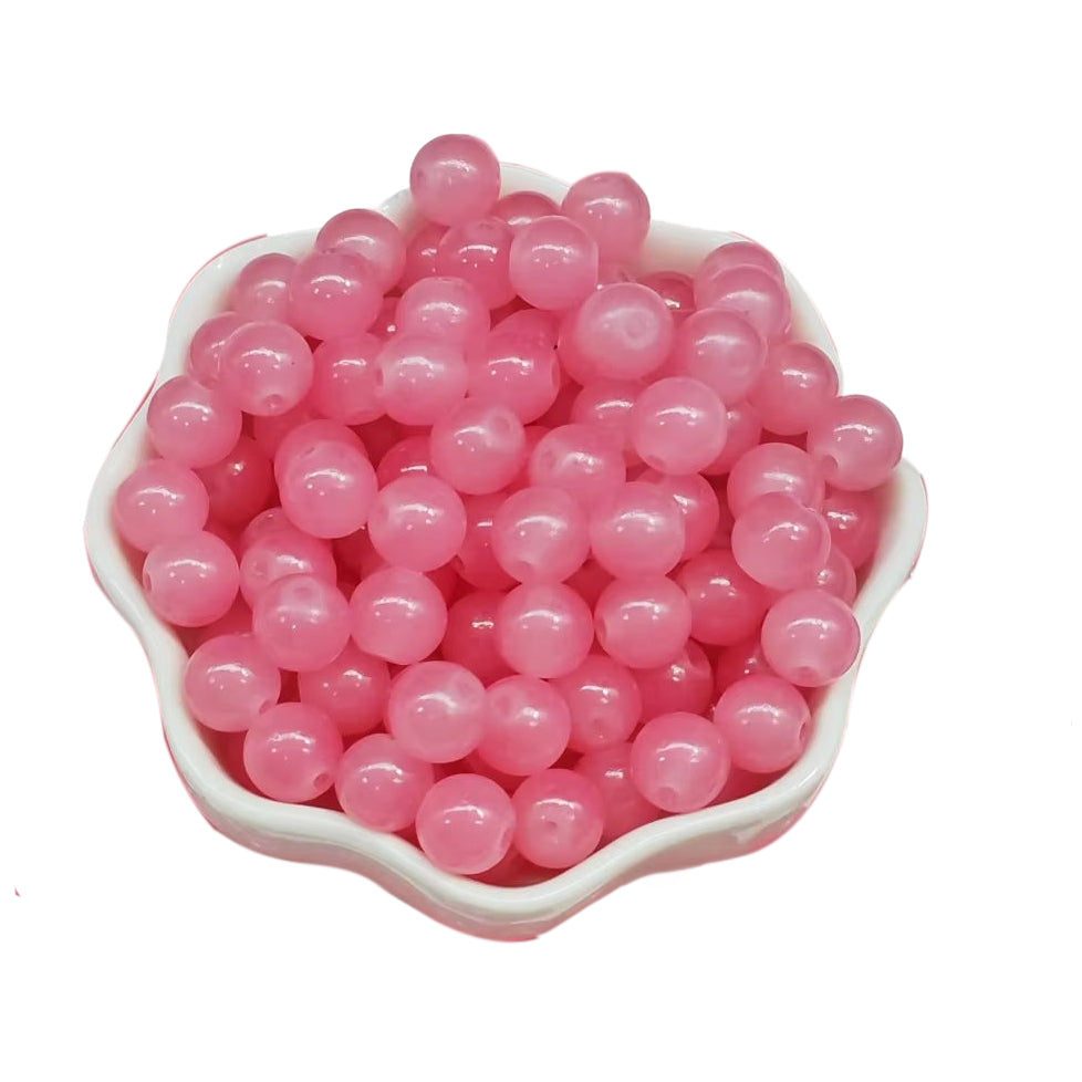 Multicolor Natural Stone Beads for Jewelry Making Round Genuine Gemstone Beading Set, Pack of 100