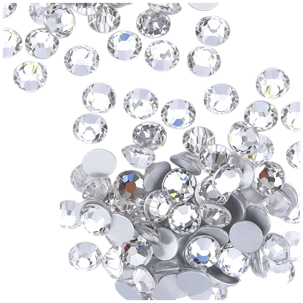 Shiny Hotfix Flatback Glass Rhinestones for Nail Art, Clothing, Crafts, DIY Crystal Decorations