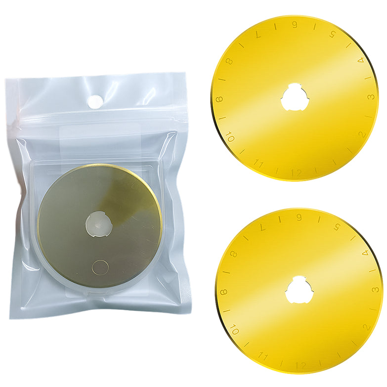 Rotary Cutter Replacement Blades for Fabric, Paper, Leather, Sewing, Quilting, and Craft Projects