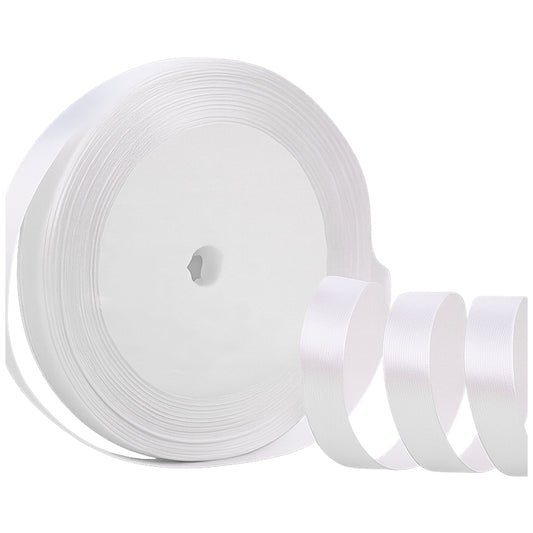 Satin Ribbon 3/8 Inch Wide Single Face Polyester Roll 23 Yards for Crafts and Decoration