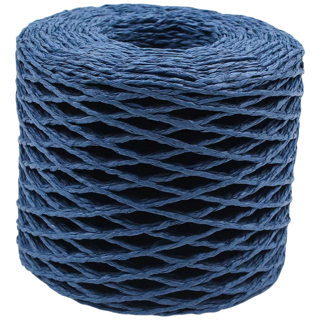 Colorful Double Strand Raffia Paper Rope 200m for DIY Hats, Bags & Crafts, 110 Grams/3.88oz 218.72 yards