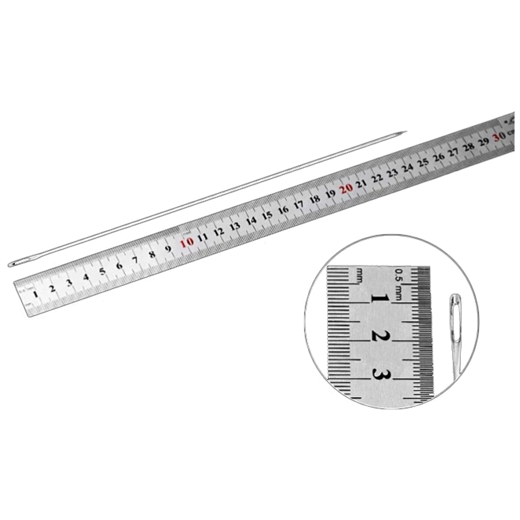 Extra Long Upholstery Hand Sewing Needle with Big Eye for Stitching and Craft Projects