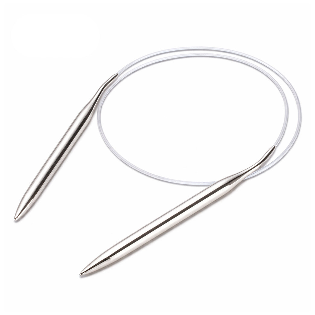 16 Inch Stainless Steel Circular Knitting Needles for Hats Sleeves Socks and Small Projects