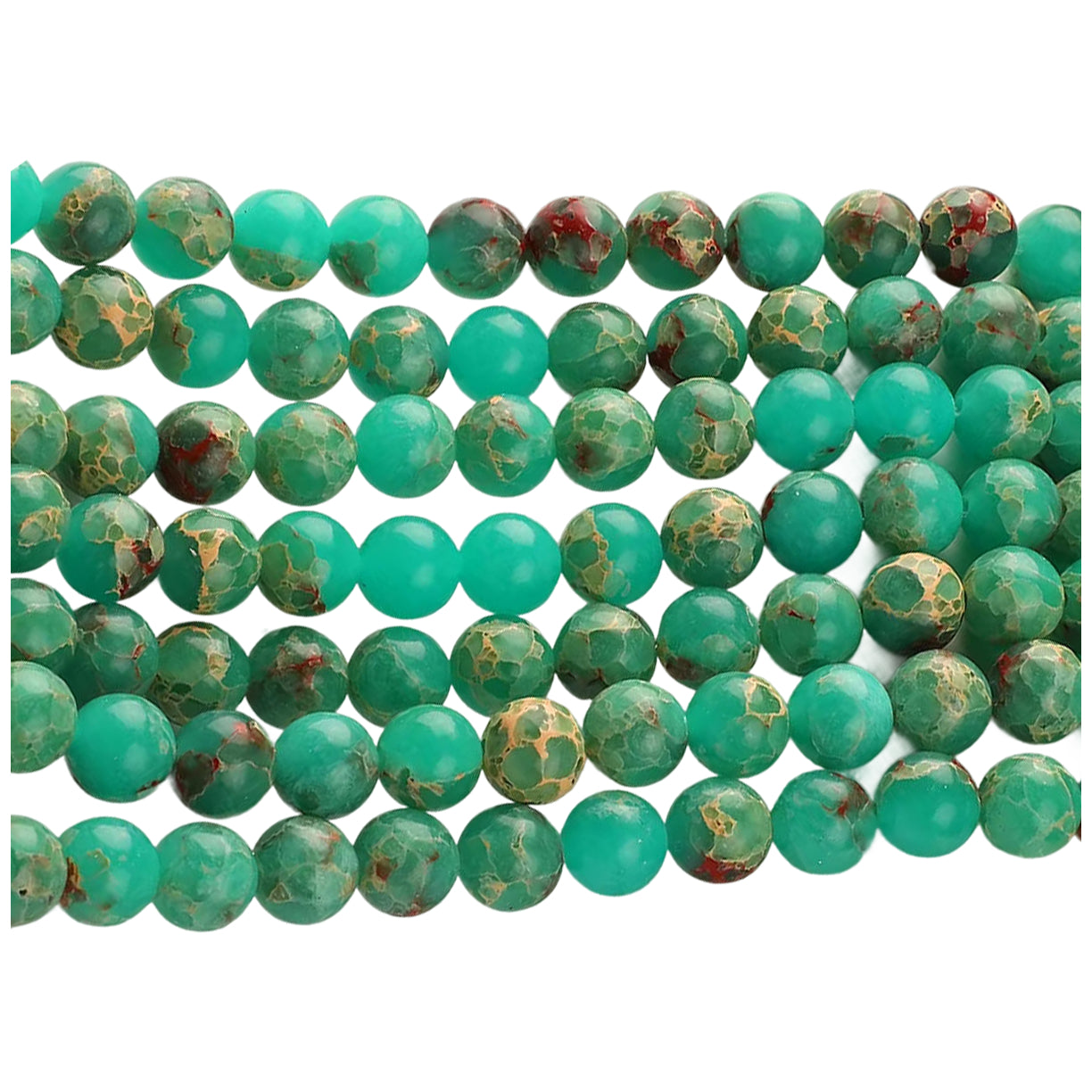 Natural Agate Round Gemstone Beads Polished Stone Loose Beads for Jewelry Making 15 Inch Strand