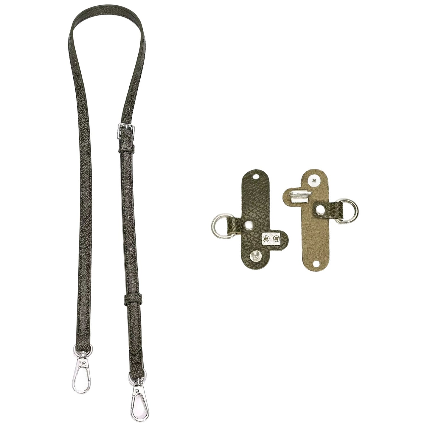 Adjustable Leather Crossbody Shoulder Strap Replacement Conversion Kit for Mini Pouch Bags 94–124cm