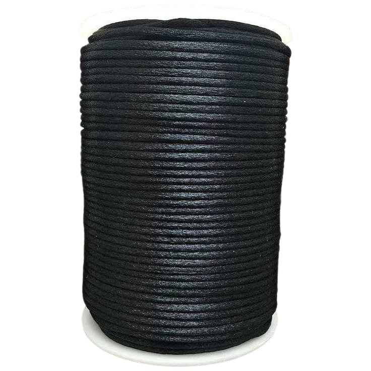 2mm Satin Nylon Cord 100m for Jewelry Making, Beading, Macrame, and Chinese Knot Crafts