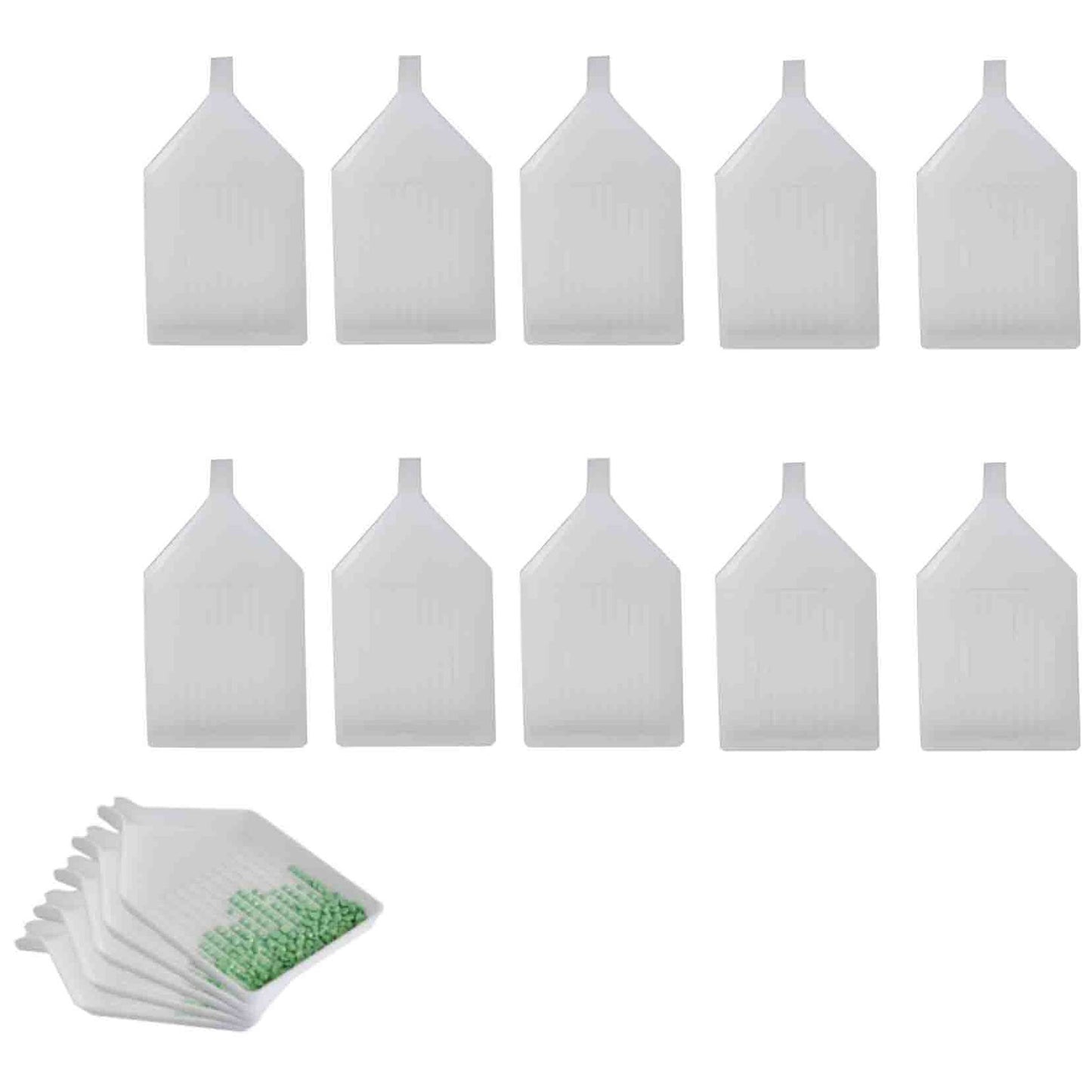 Plastic Diamond Painting Bead Sorting Trays for DIY Crafts Accessories 9.5 x 5.5 cm