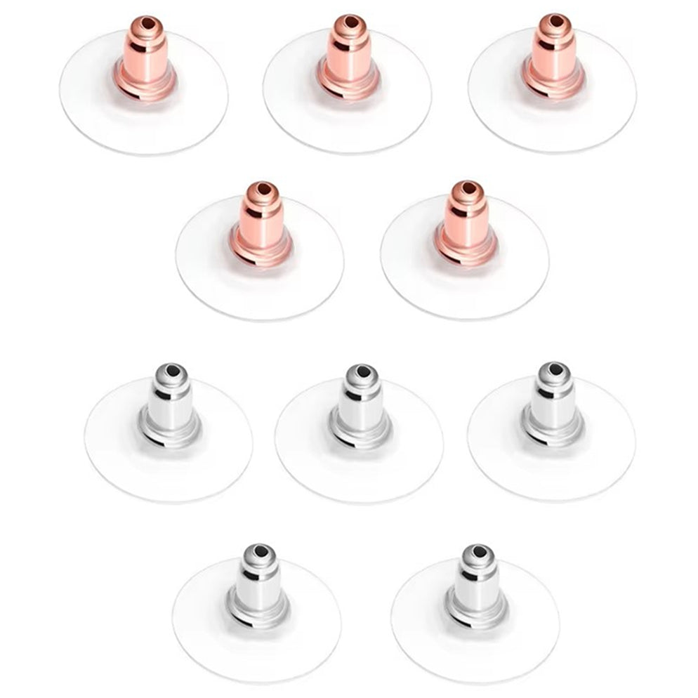Clear Silicone Earring Backs Hypoallergenic Soft Rubber Stud Earring Safety Stoppers