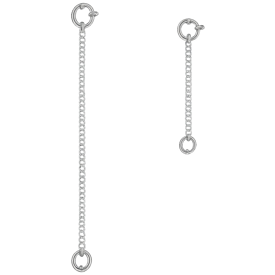 14K Gold Necklace Extender Chain 925 Sterling Silver Bracelet Anklet Extension Chain for Jewelry