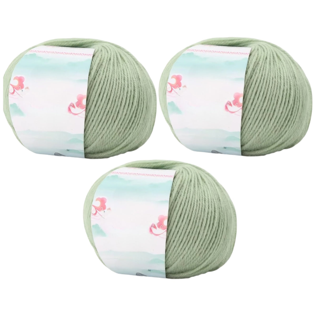 Superwash Wool Yarn, 50grams per Roll DK Weight for Knitting, Crocheting, and Soft Craft Projects, 150 Grams/5.29oz 327 yards, Pack of 3