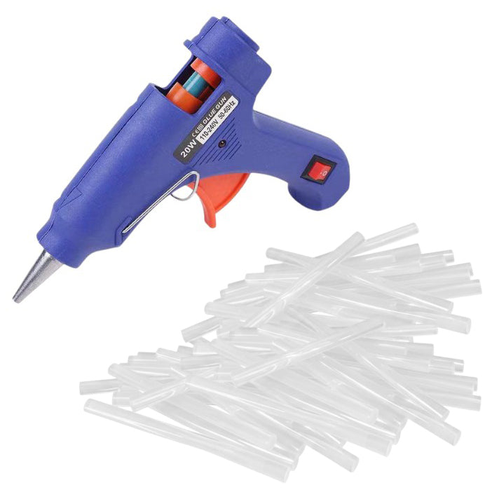 Mini Hot Glue Gun with Precision Nozzle and Easy Squeeze Trigger for Crafts, Repairs and DIY Projects